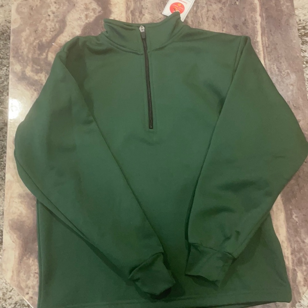 Metallic green unisex sweatshirt